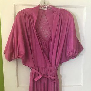 Diane Von Furstenberg 80s Peignoir Gown & Robe Set